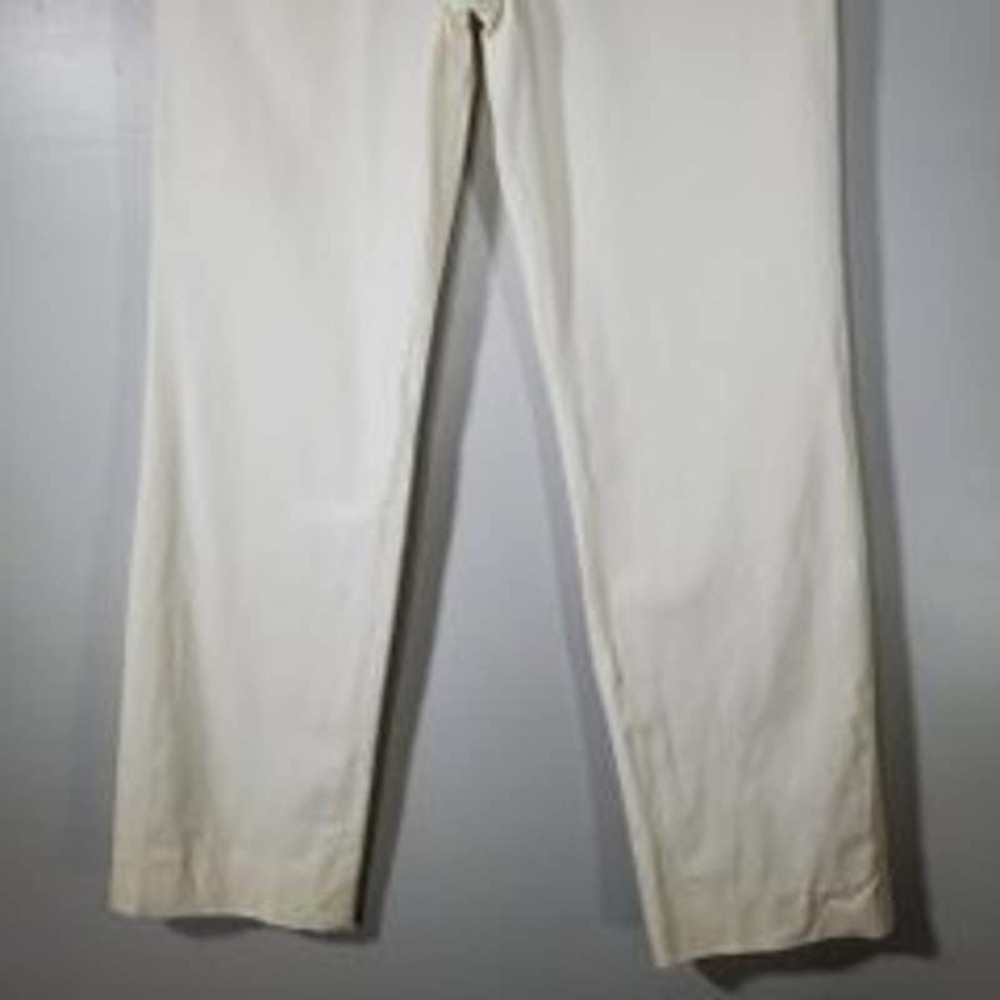Piazza Sempione Straight Leg Slacks Pants Ivory Size 10 / IT 46 - Picture 3 of 9